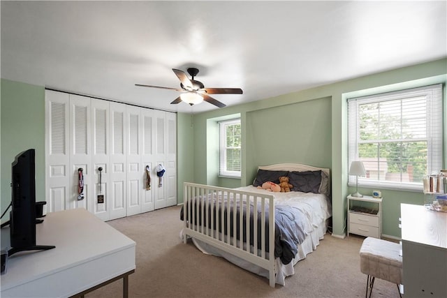 2609 Fox Chase Ct, South Fayette, PA 15017 - carpeted bedroom featuring ceiling fan and baseboards