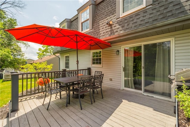 2609 Fox Chase Ct, South Fayette, PA 15017 - wooden terrace featuring outdoor dining space