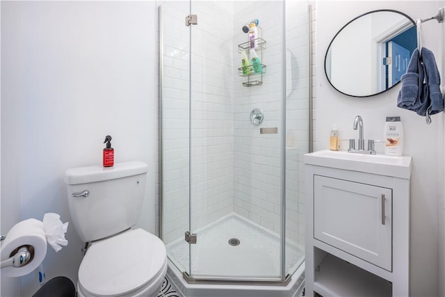 1701 Meadville St, Fineview, PA 15214 - full bathroom featuring a shower stall, vanity, and toilet