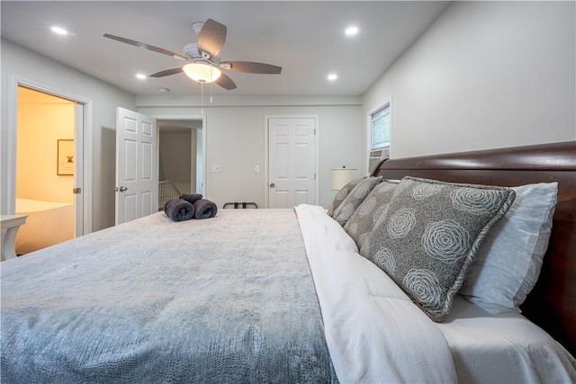 1701 Meadville St, Fineview, PA 15214 - bedroom featuring recessed lighting and a ceiling fan