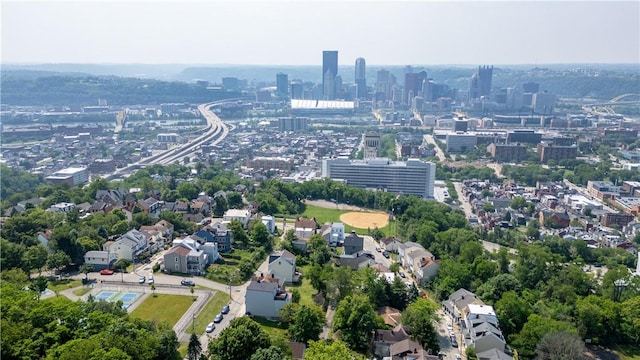 1701 Meadville St, Fineview, PA 15214 - aerial view of property and surrounding area with nearby urban area