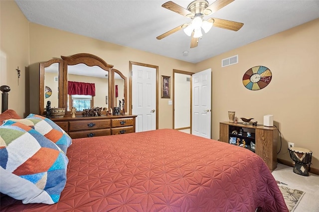 1408 Fernledge Dr, Shaler, PA 15101 - carpeted bedroom with ceiling fan and baseboards