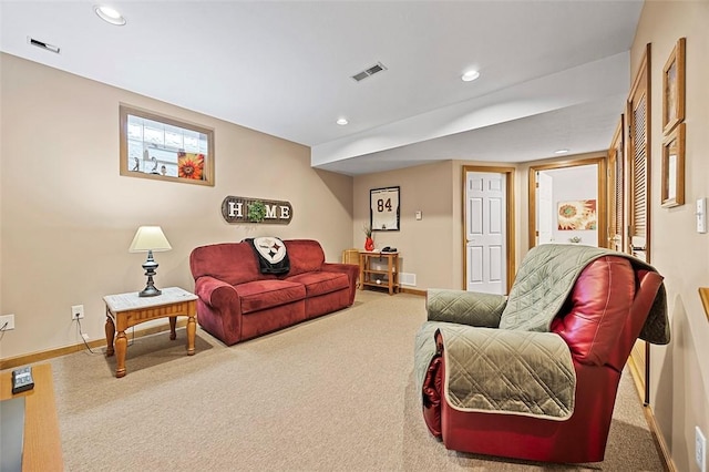 1408 Fernledge Dr, Shaler, PA 15101 - living room featuring carpet floors, recessed lighting, and baseboards