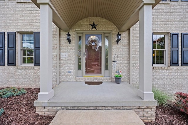 1408 Fernledge Dr, Shaler, PA 15101 - view of exterior entry with a porch and brick siding