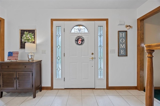 1408 Fernledge Dr, Shaler, PA 15101 - entryway featuring baseboards and light tile patterned floors