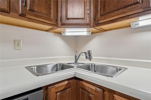 4677 Bayard St Unit 201, Oakland, PA 15213 - kitchen with a sink, light countertops, and dishwasher