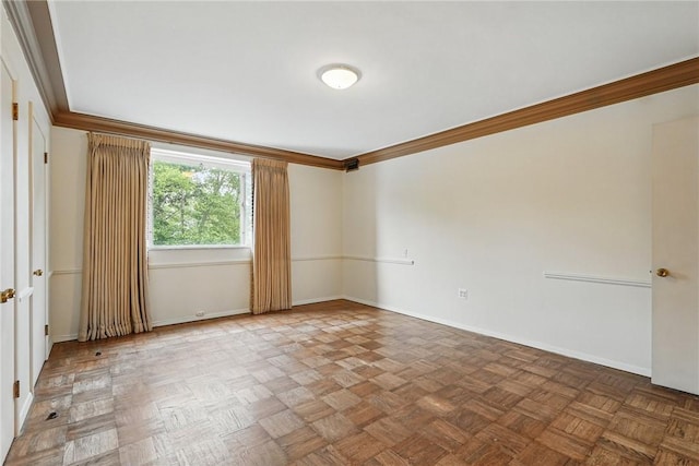 5048 5th Ave Unit 101, Shadyside, PA 15232 - empty room featuring crown molding and baseboards