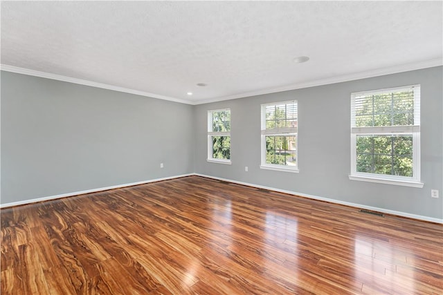 2000 Michael Dr, Baldwin Boro, PA 15227 - unfurnished room featuring dark wood finished floors, baseboards, ornamental molding, and recessed lighting