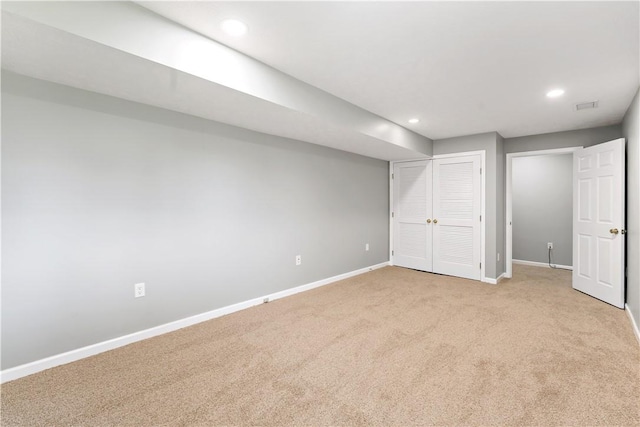 2000 Michael Dr, Baldwin Boro, PA 15227 - finished below grade area featuring baseboards, light carpet, and recessed lighting