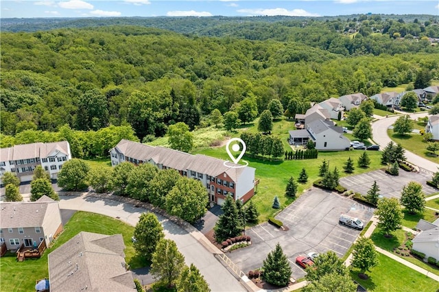 2000 Michael Dr, Baldwin Boro, PA 15227 - aerial perspective of suburban area with a heavily wooded area