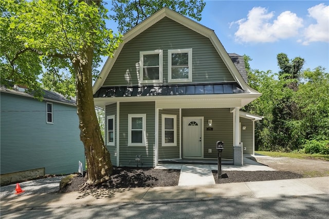 635 9th St, Freedom, PA 15042 - dutch colonial with a porch, a standing seam roof, metal roof, and a gambrel roof
