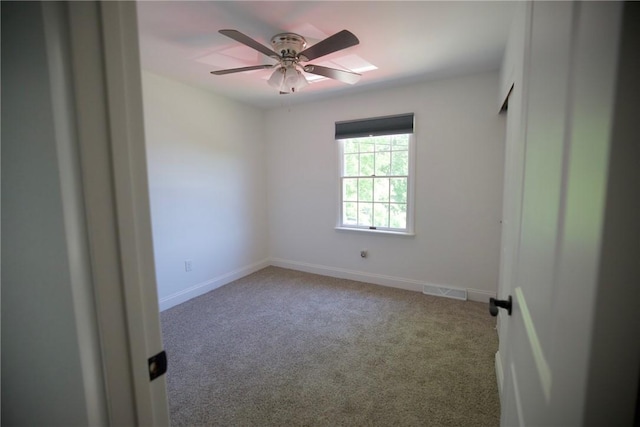 906 Arch Ave, Castle Shannon, PA 15234 - empty room with carpet flooring, a ceiling fan, and baseboards