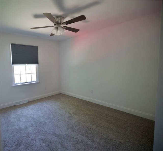 906 Arch Ave, Castle Shannon, PA 15234 - spare room with carpet, a ceiling fan, and baseboards