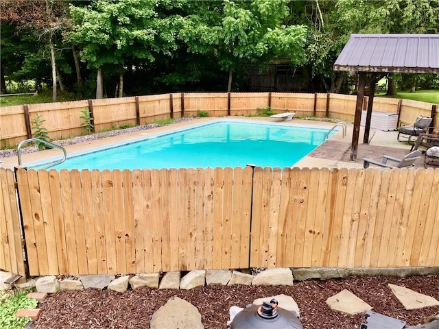 128 Main St, Perry Twp Fay, PA 15473 - view of swimming pool with a fenced backyard and a gazebo