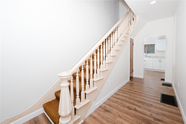 721 W Mahoning St, Punxsutawney Area School District, PA 15767 - staircase with wood finished floors and baseboards