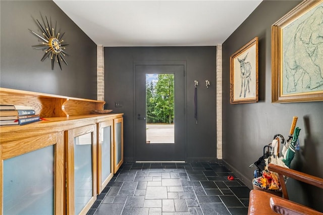 340 Lakewood Rd, Unity Twp, PA 15601 - entrance foyer featuring stone tile floors and baseboards
