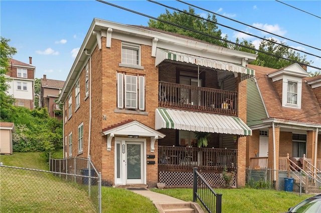 1503 Kenberma Ave, Beechview, PA 15216 - view of front facade featuring brick siding and a porch