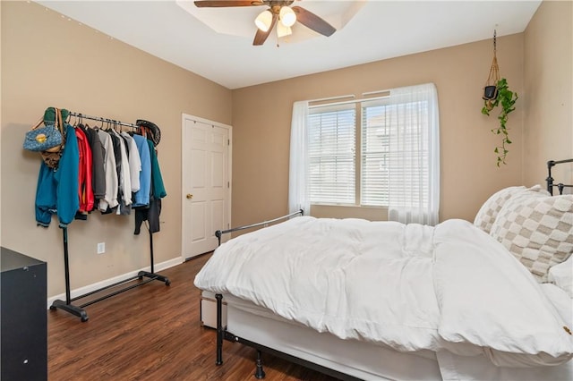1503 Kenberma Ave, Beechview, PA 15216 - bedroom with wood finished floors, baseboards, and ceiling fan