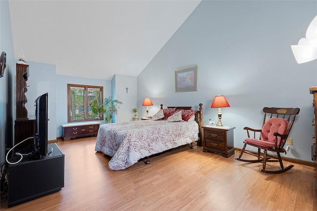 409 Forest Trails Dr, Mccandless, PA 15090 - bedroom featuring light wood-type flooring and lofted ceiling