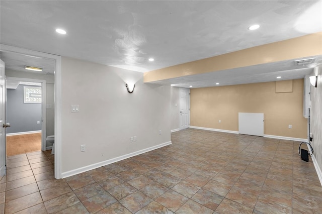 3315 Crestview Dr N, Versailles, PA 15137 - basement with baseboards and recessed lighting