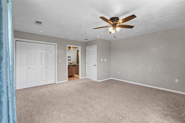 3315 Crestview Dr N, Versailles, PA 15137 - unfurnished bedroom with carpet flooring, baseboards, and ceiling fan