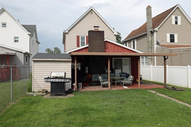 5 Moyer Ave, Scottdale, PA 15683 - back of house with a patio area and board and batten siding