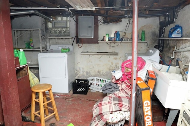 5 Moyer Ave, Scottdale, PA 15683 - unfinished basement with electric panel