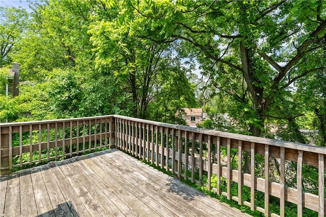 1567 Princeton Blvd, Wilkinsburg, PA 15221 - wooden terrace featuring view of wooded area