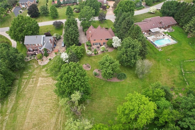 26 Indian Fields Trl, Lower Burrell, PA 15068 - aerial view of property and surrounding area with a pool