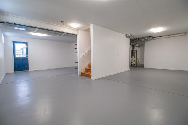 236 Edgewood Dr, Brighton Twp, PA 15009 - garage with gas water heater and baseboards
