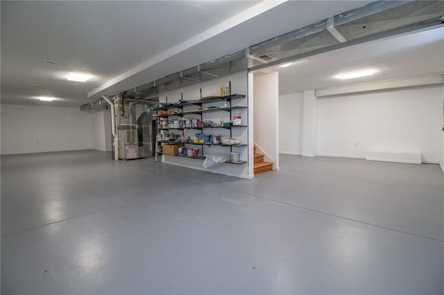 236 Edgewood Dr, Brighton Twp, PA 15009 - finished below grade area with heating unit and stairs