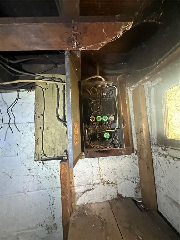 228 Walnut St, Donora, PA 15033 - utility room featuring electric panel