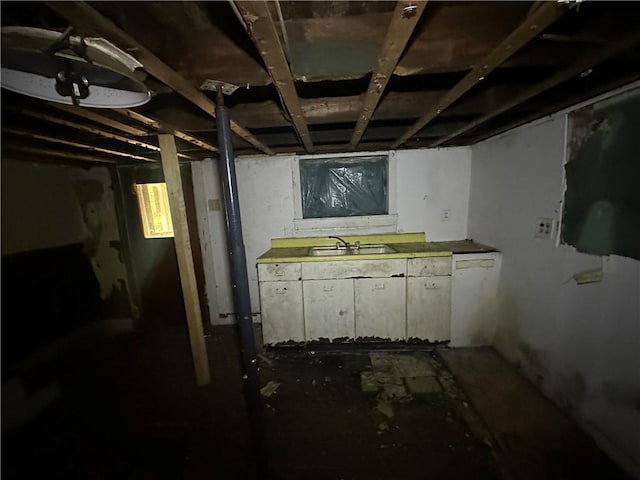 228 Walnut St, Donora, PA 15033 - basement featuring a sink