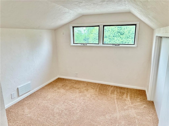 543 N Main St, Masontown, PA 15461 - bonus room with carpet flooring, lofted ceiling, baseboards, plenty of natural light, and a textured ceiling