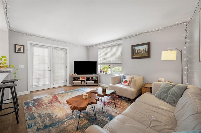3266 Ward St Unit 8, Oakland, PA 15213 - living room featuring wood finished floors and baseboards