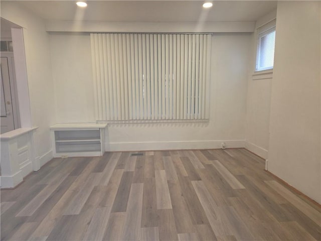 518 Waddell Ave, Clairton, PA 15025 - unfurnished room with recessed lighting, baseboards, and wood finished floors