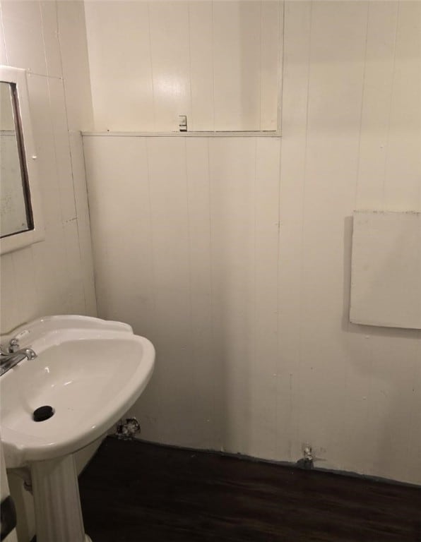 518 Waddell Ave, Clairton, PA 15025 - bathroom with wood finished floors and a sink