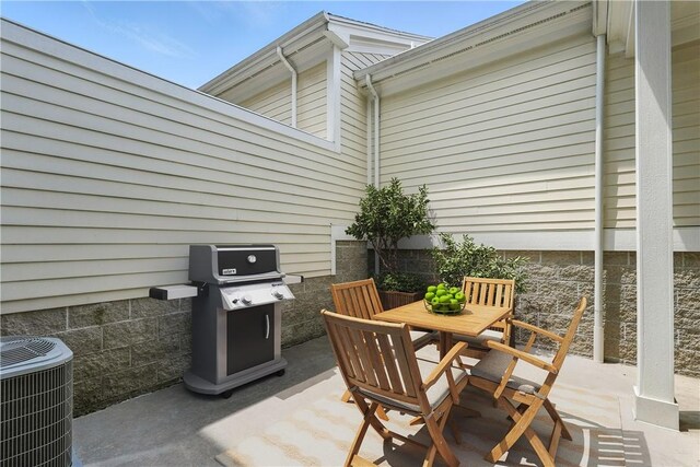 1621 Overton Ln, Squirrel Hill, PA 15217 - view of patio / terrace with central AC, outdoor dining space, and grilling area