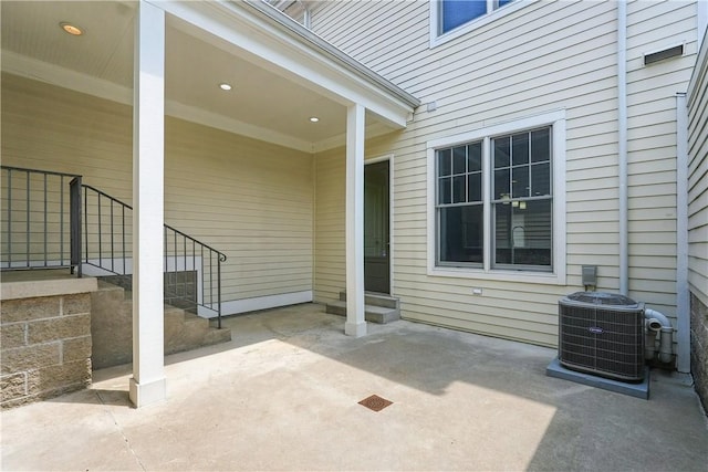 1621 Overton Ln, Squirrel Hill, PA 15217 - view of patio with central AC unit