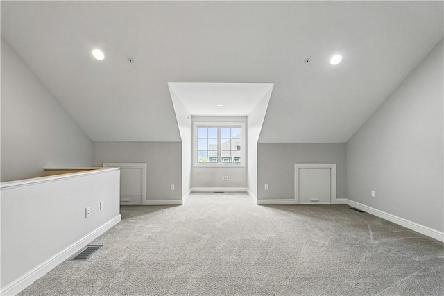 1621 Overton Ln, Squirrel Hill, PA 15217 - bonus room featuring lofted ceiling, carpet flooring, baseboards, and recessed lighting
