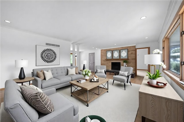 194 Southvue Dr, Whitehall, PA 15236 - living area featuring wood finished floors, healthy amount of natural light, and recessed lighting