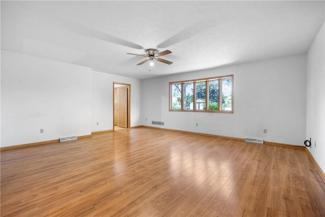 194 Southvue Dr, Whitehall, PA 15236 - empty room featuring ceiling fan, light wood finished floors, and baseboards