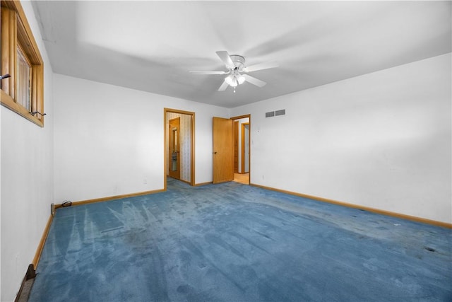 194 Southvue Dr, Whitehall, PA 15236 - unfurnished bedroom with baseboards, carpet flooring, and a ceiling fan