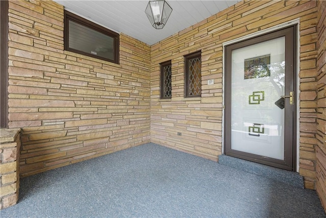 194 Southvue Dr, Whitehall, PA 15236 - doorway to property featuring covered porch