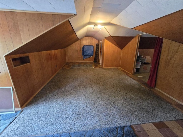 229 Bluff St, Canonsburg, PA 15317 - additional living space with wooden walls and lofted ceiling