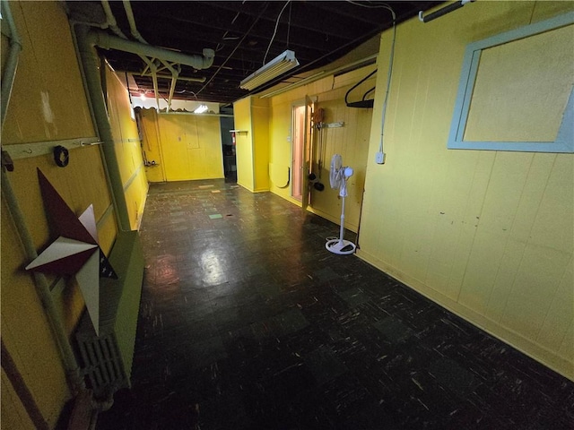 229 Bluff St, Canonsburg, PA 15317 - unfinished below grade area featuring tile patterned floors and drainage system