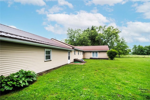 2712 State Route 351, Little Beaver Twp, PA 16120 - back of house featuring a lawn and metal roof