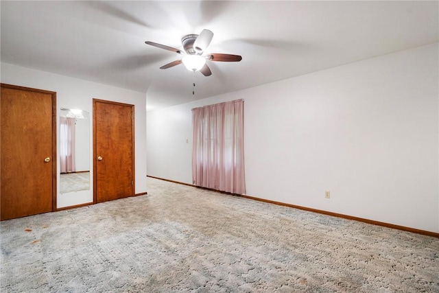 2712 State Route 351, Little Beaver Twp, PA 16120 - carpeted empty room with ceiling fan and baseboards