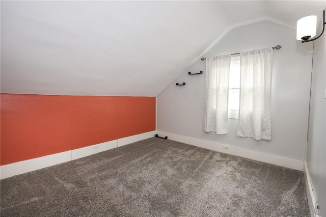 409 Summit St, Grove City Boro, PA 16127 - additional living space with lofted ceiling and carpet flooring