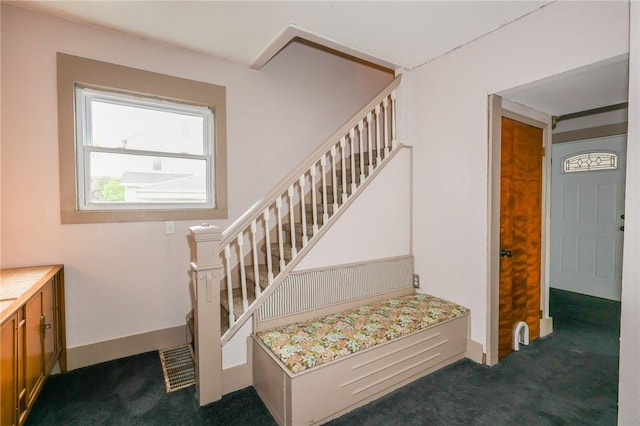 409 Summit St, Grove City Boro, PA 16127 - staircase featuring carpet